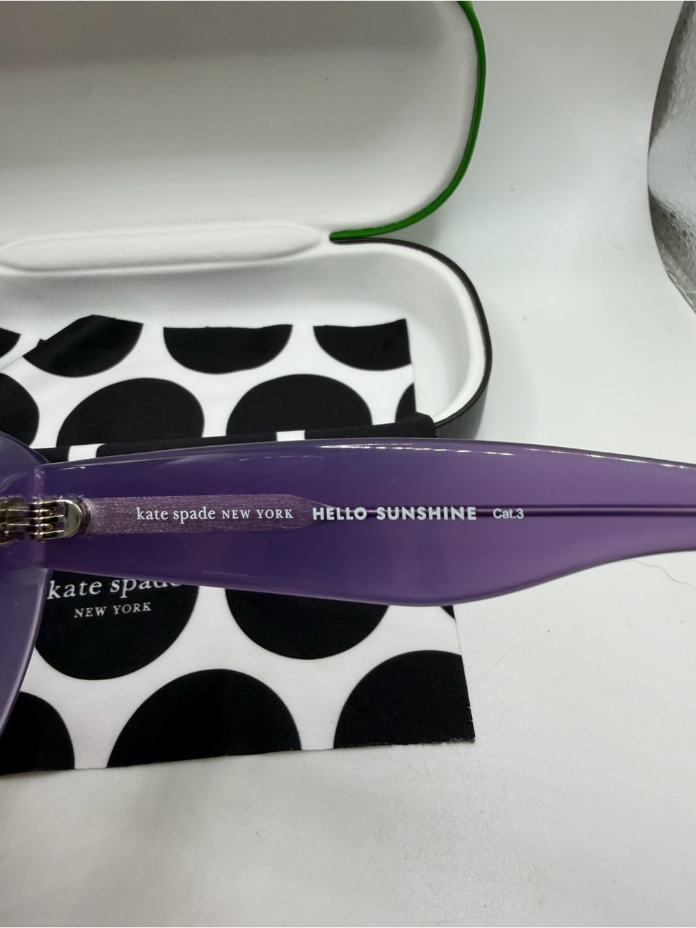 kate spade Lavender/Purple Cat-Eye Sunglasses - Picture 7 of 10